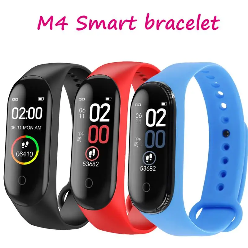 Умный Фитнес браслет M4 с монитором спортивный фитнес трекер функцией