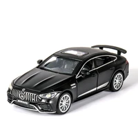 132 alloy sports car model simulation amg gt63s children toys 4 doors can be opened pull back with light music gifts for boys