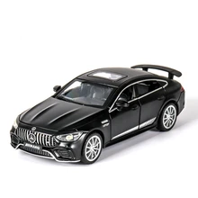 1/32 Alloy Sports Car Model Simulation AMG GT63S Children Toys 4 Doors Can Be Opened Pull Back With Light Music Gifts For Boys
