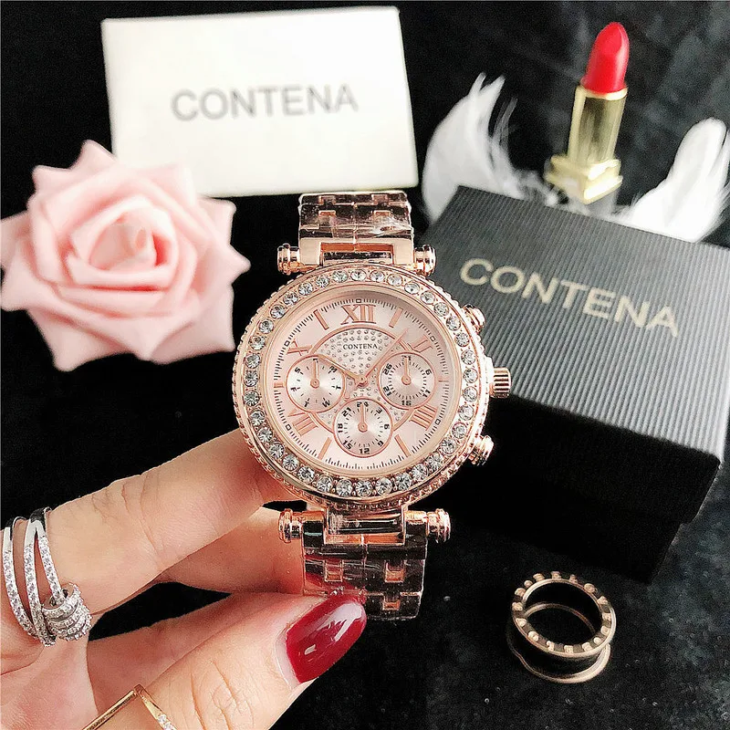 Модные роскошные дизайнерские брендовые серебряные часы женские