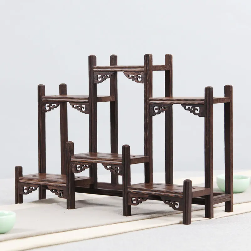 Деревянная антикварная полка с отверстиями для резки куриных крыльев