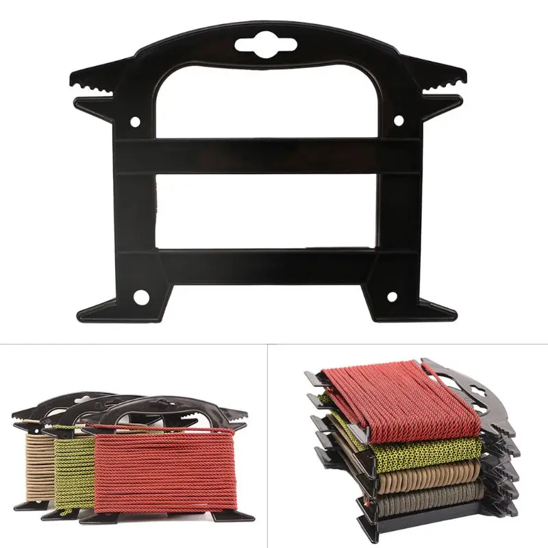 

2pcs Outdoor Spool Tool 550 Paracord Organizer with Tidy Holder Rope Parachute Cord Winder Prevents Tangles