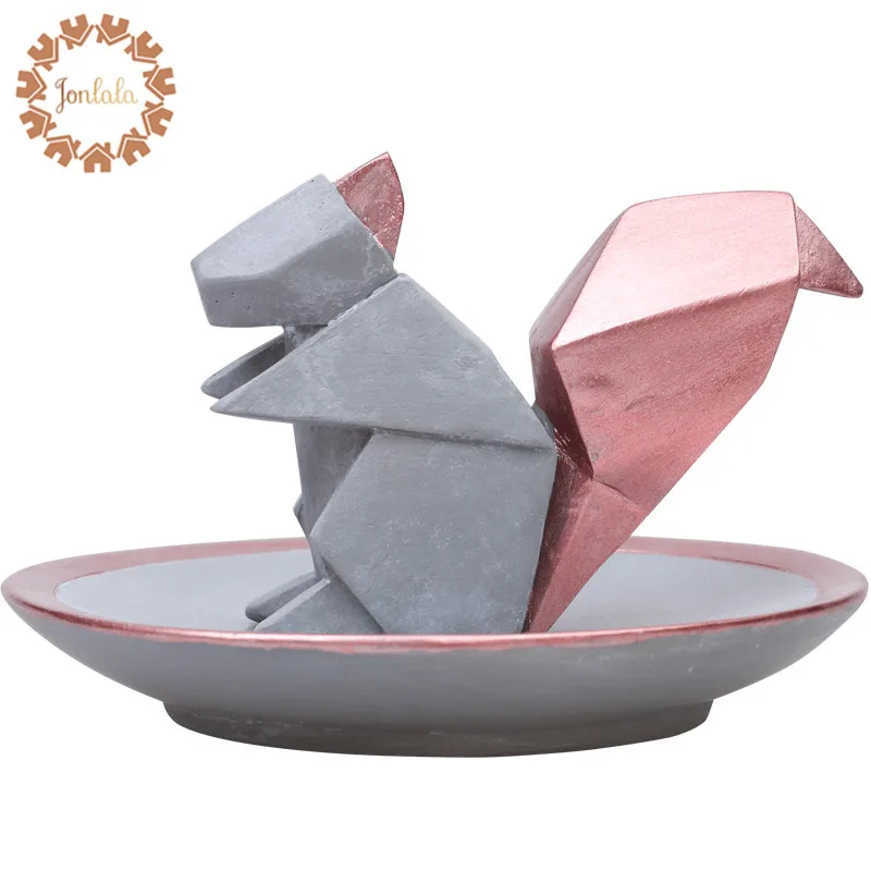 Статуэтка Животного кролик лебедь белка украшение ювелирное ожерелье серьги