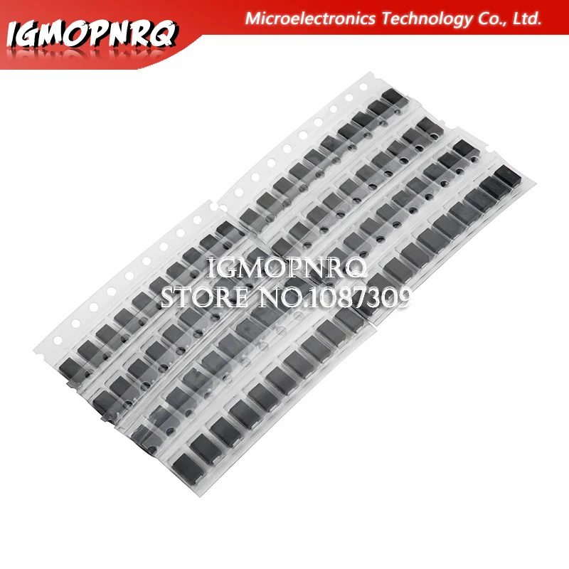90 шт. 9 значений x 10 шт. 1N4001 1N4004 1N4007 SS14 SS24 SS34 SS16 SS26 SS36 SMD Шоттки набор для проверки диодов