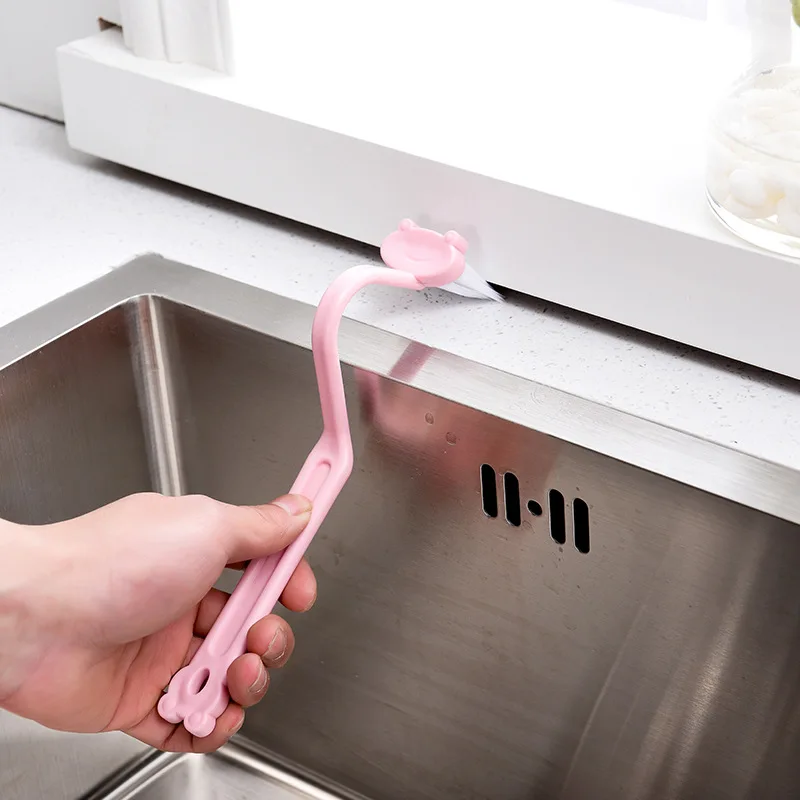 

Thickened toilet brush, curved handle cleaning brush, S-shaped inner corner brush, children's toilet brush