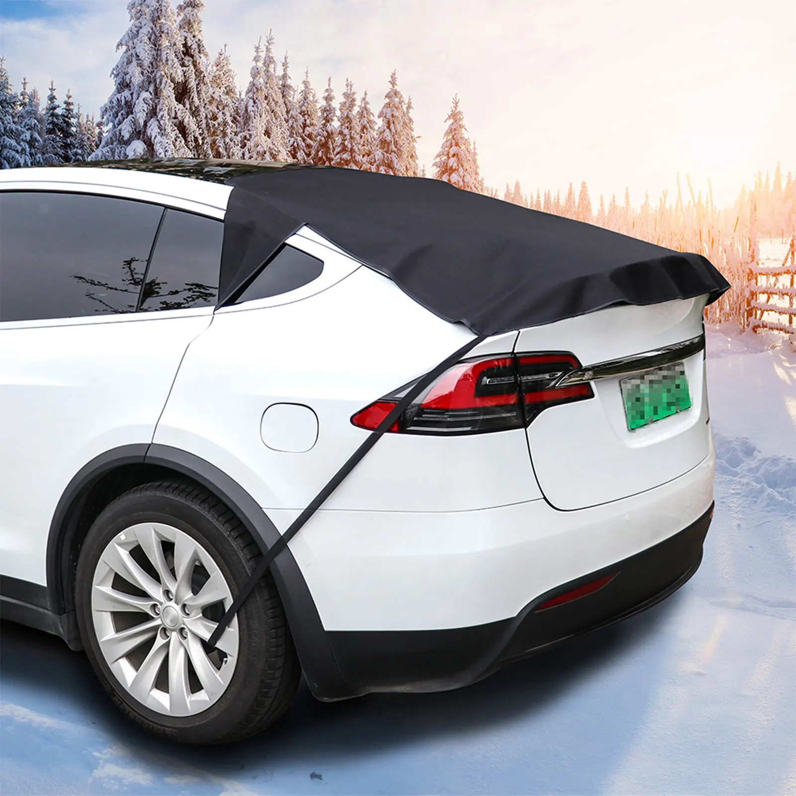 

Universal Car Snow Gear 600D Oxford Cloth PVC Coating Windshield Curved Snow Block Thicken Oxford Car Window Snow Shield