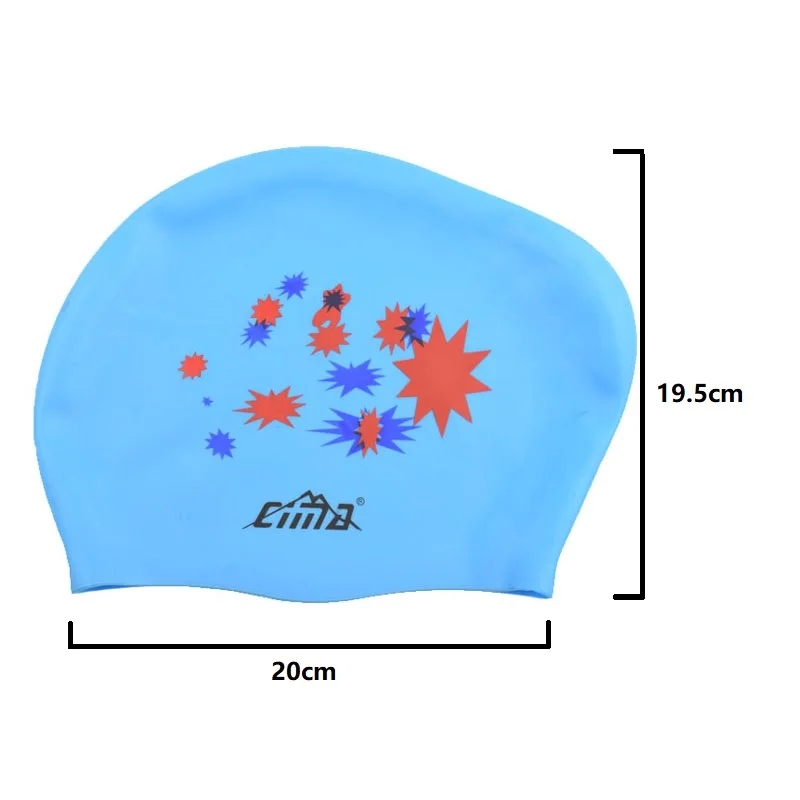 Женская шапочка для плавания с длинными волосами очень большая резиновая