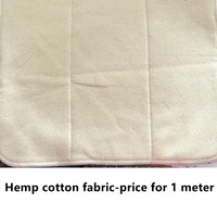 asenappy hemp cotton fabric 1 meters 55 hemp 45 cotton 167cm width use for produce inserts