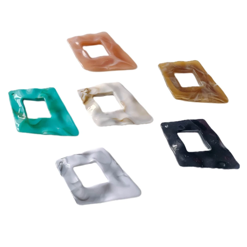 Акрилового пластика ромб подвеска серьги аксессуары серьга Ожерелья Подвески