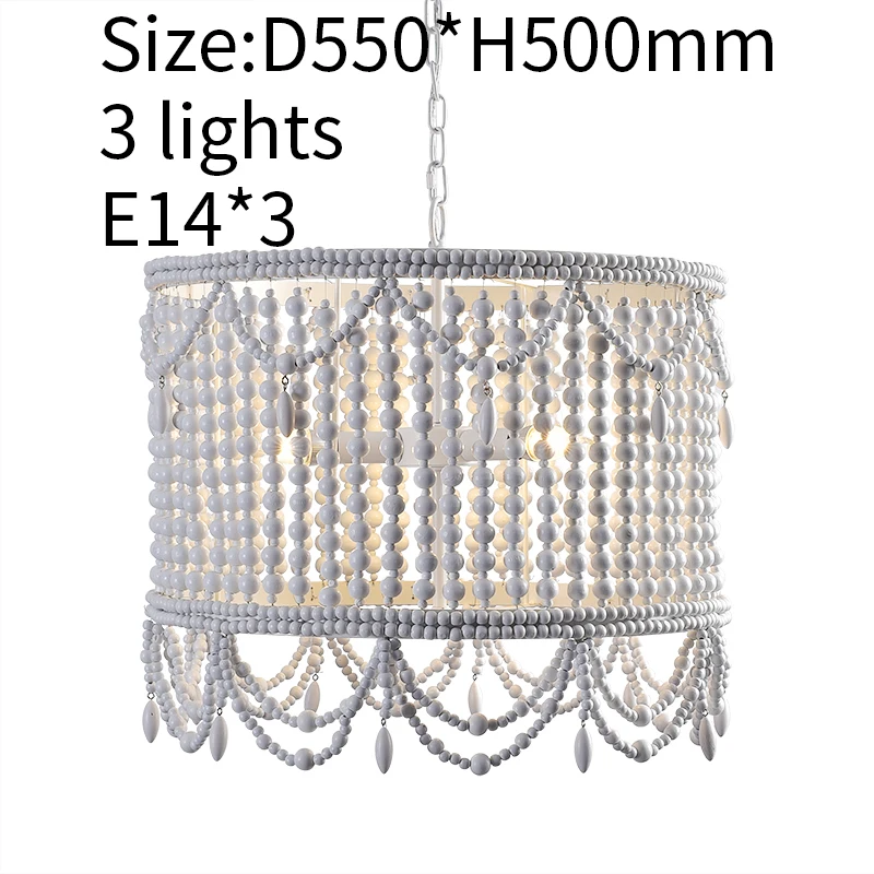 

European white chandelier cylinder nordic wooden chandelier french country style art deco suspension lustre italian murano light