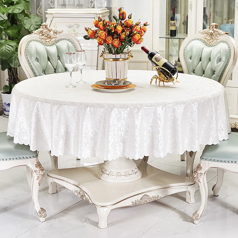 Домашняя водонепроницаемая и маслостойкая Скатерть в европейском стиле круглая