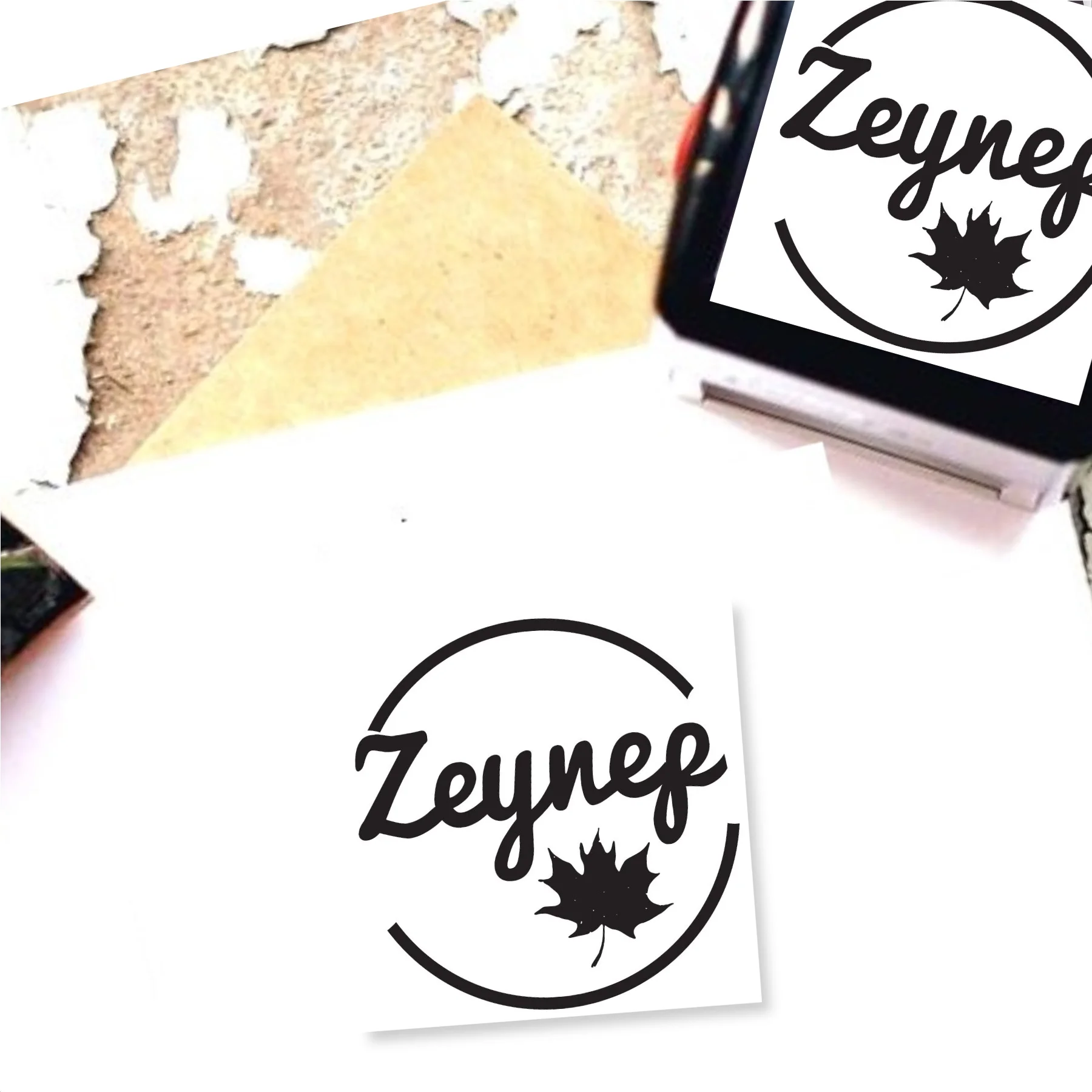 

Personalized Name Written Automatic Square Stamp-890