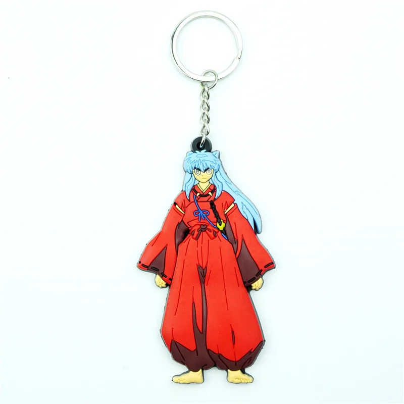 

InuYasha Figure Key Ring Anime Cartoon Key Chain Key Holder Kids Gift Accessories Trinkets Cosplay Itabag Keychain