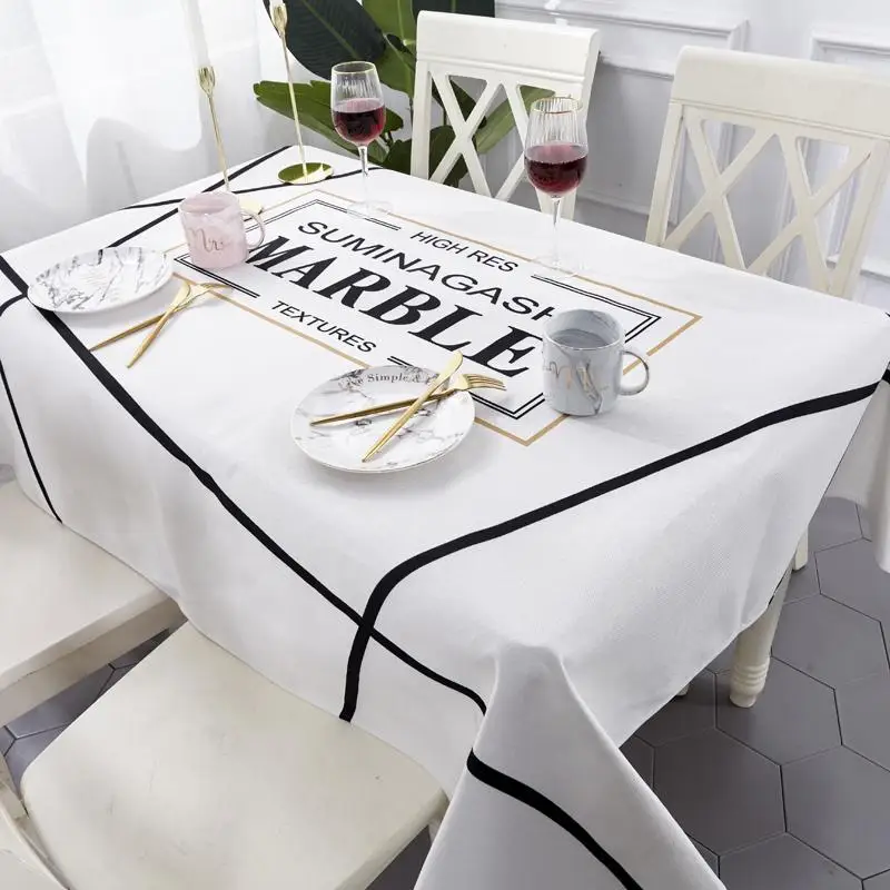 39 шт. льняная скатерть в стиле кантри с клетчатым принтом многофункциональная