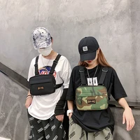 chest bag trendy brand hip hop female bungee waist bag personality fashion messenger bag tactical chest bag unisex