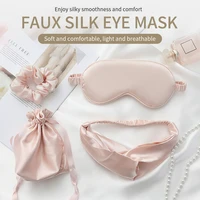 sleep mask silk eye night mask silk sleeping cover sort blindfold for women men dream traveling bag bandage nap aid eyepatches%e3%80%81