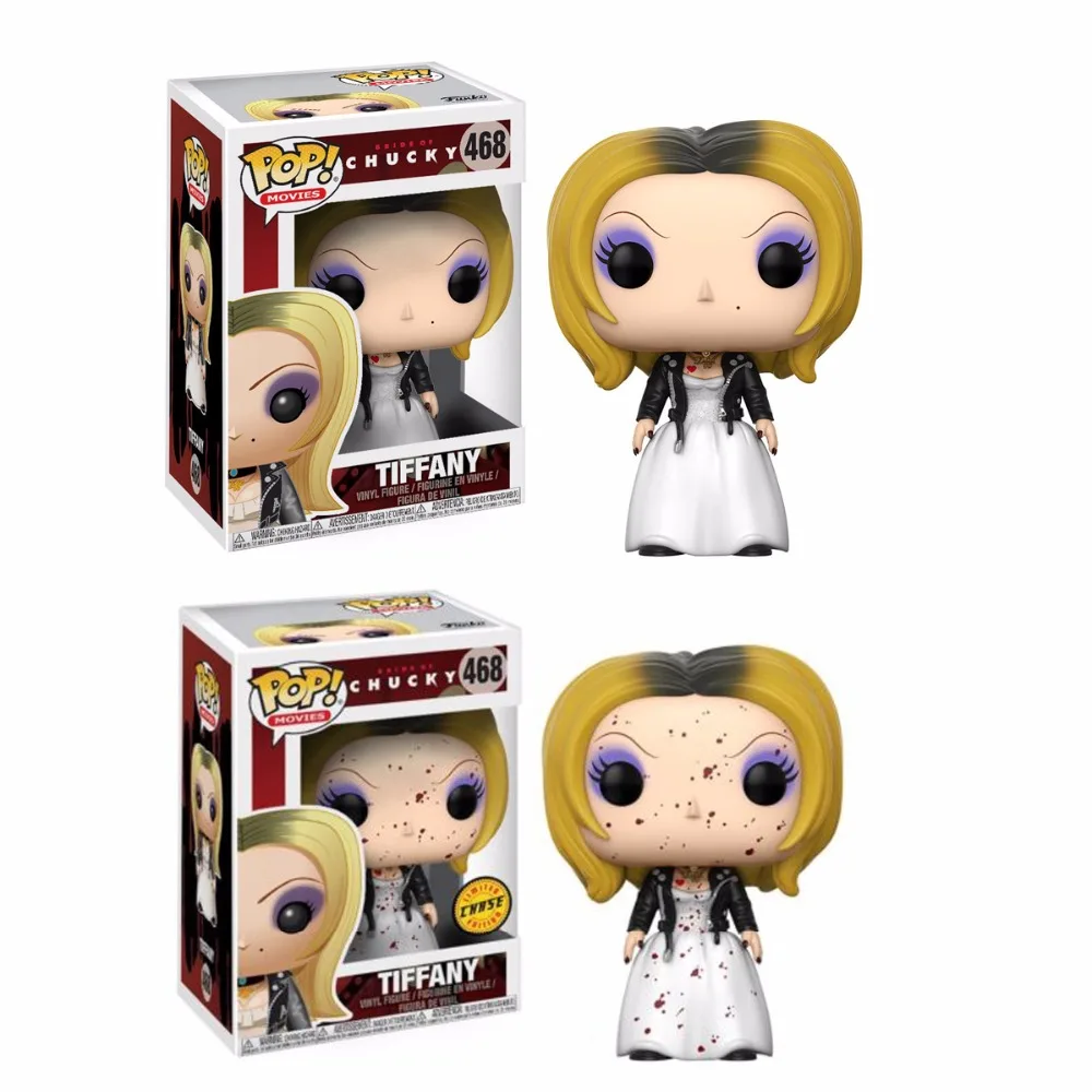 FUNKO POP Bride of Chucky CHASE TIFFANY 468 # Коллекционная модель игрушки в подарок|Игровые фигурки