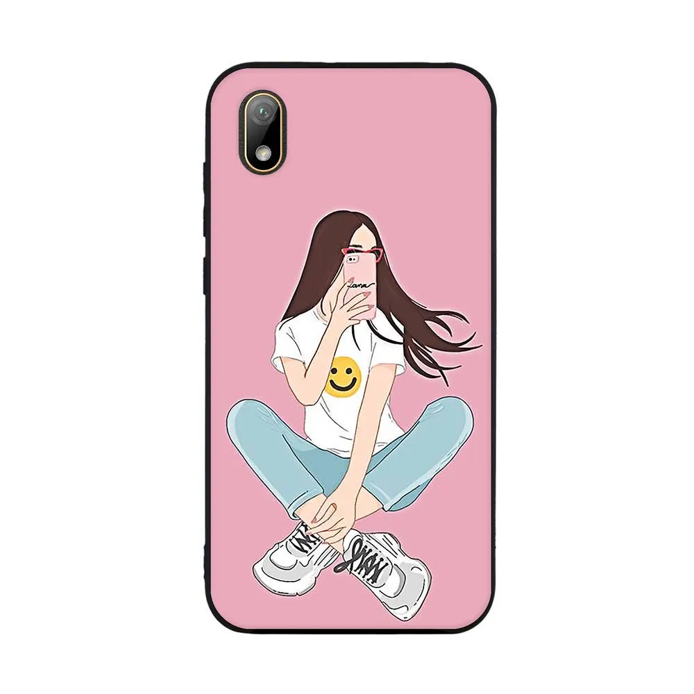 For Huawei Y5 2019 Honor 8S Cover TPU Silicone Capa Case Flowers Funda 8 S Shell Bag | Мобильные телефоны и аксессуары