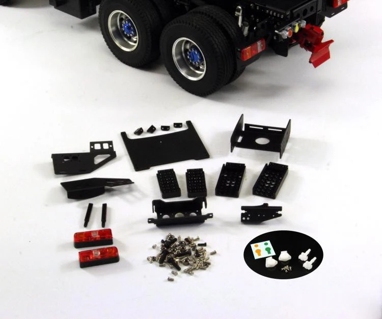 Металлический тяжелый задний фонарь для 1/14 Tamiya RC Truck Scania R620 470 MAN TGX Benz Actros 3363