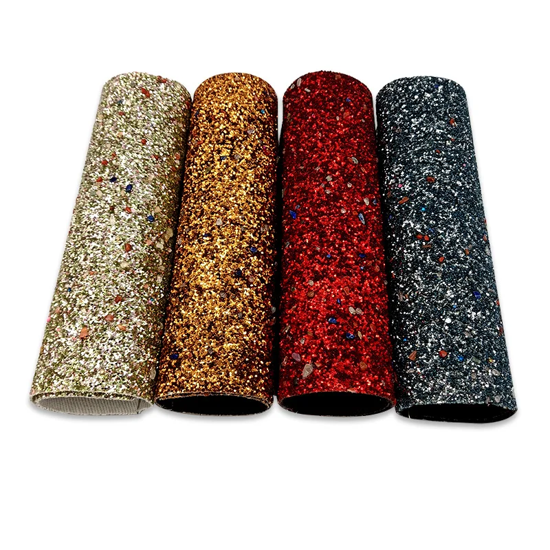 3D каменные блестки темные разноцветные объемные Искусственные кожаные тканевые
