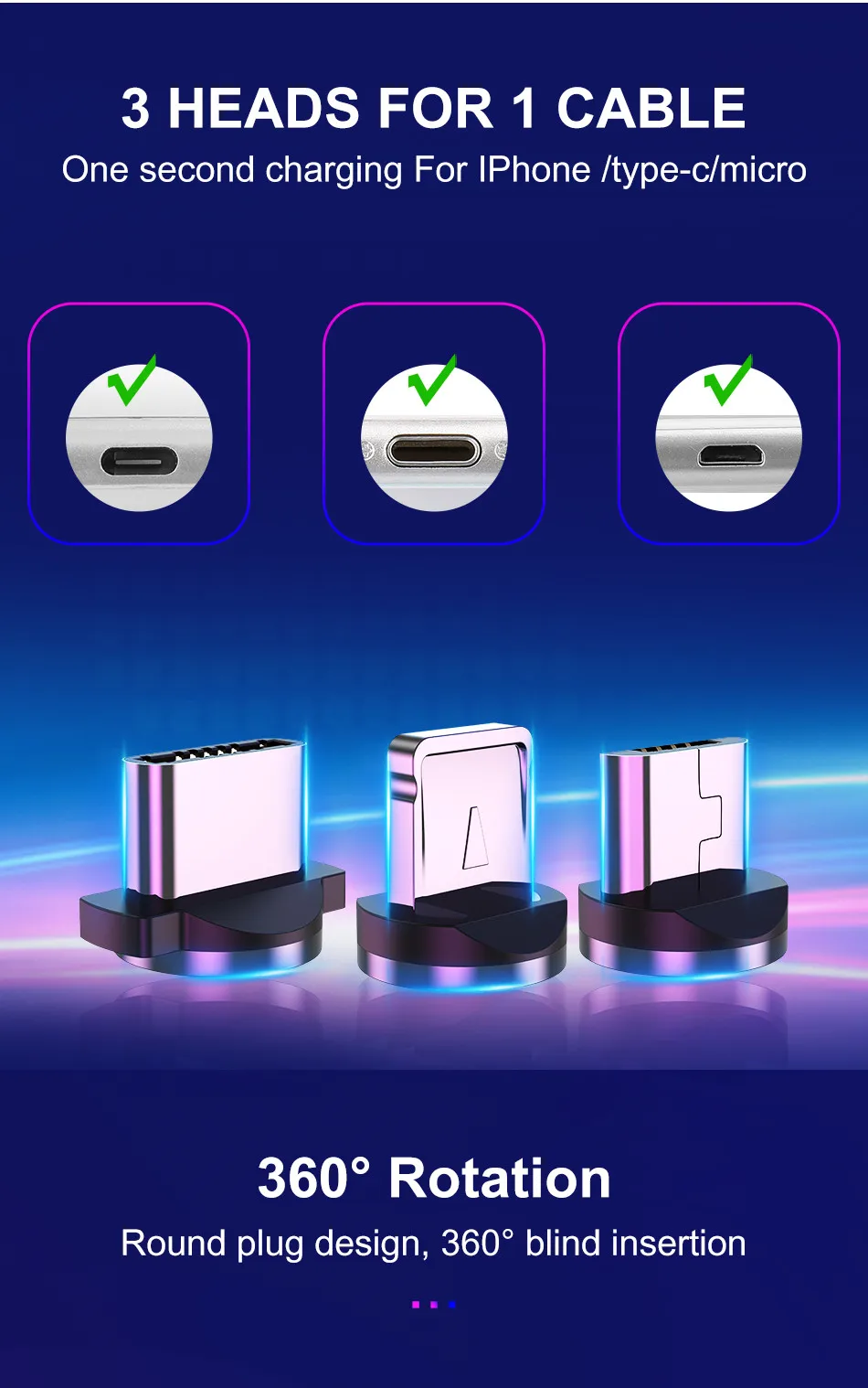 GTWIN Магнитный кабель для быстрой зарядки Micro usb type C зарядное устройство для iPhone 11 XR 7 samsung S9 S10 быстро магнитные телефонные кабели 1 м/2 м/3 м