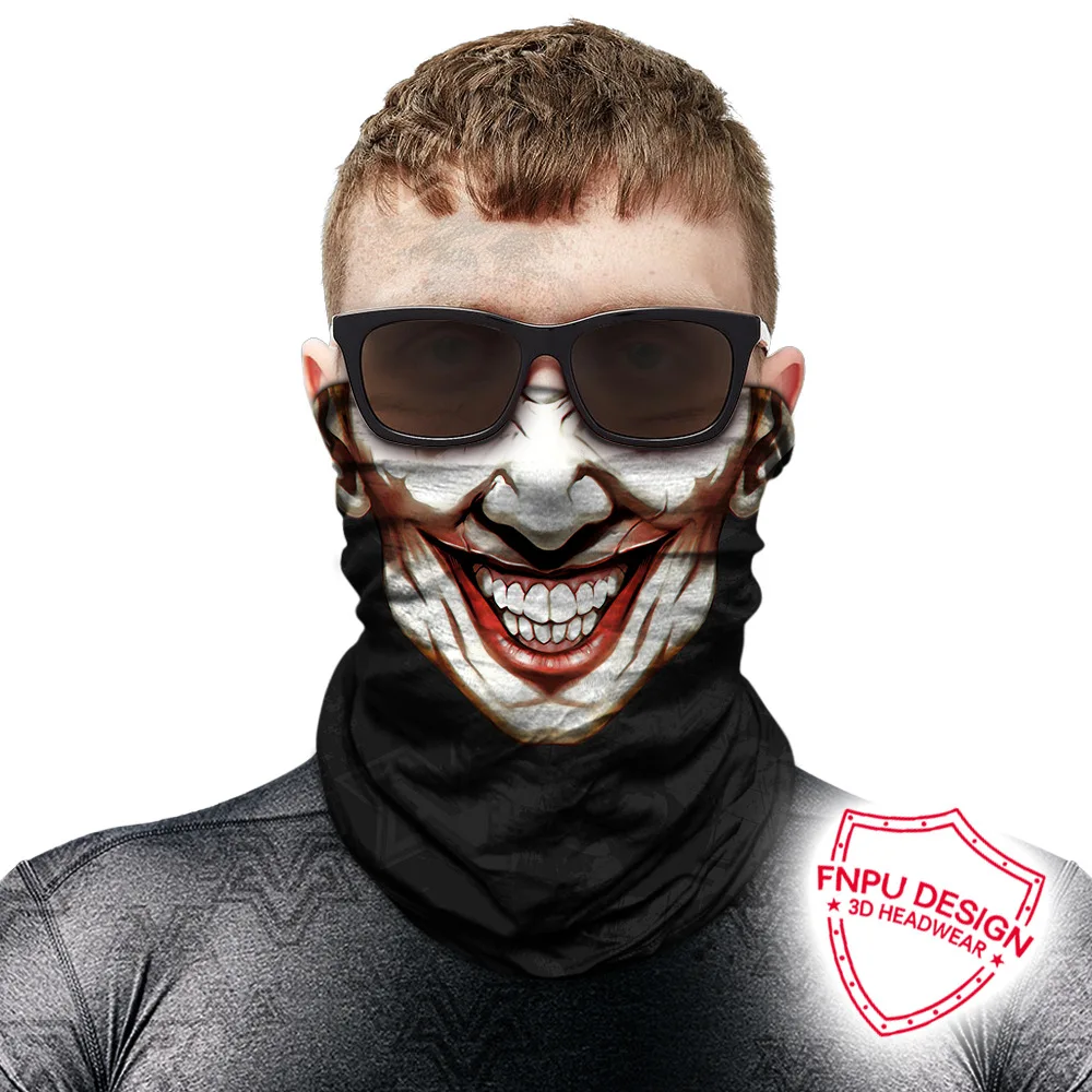 Джокер аниме-Толстовка Череп бесшовный Балаклава спортивный шарф Heaewear Открытый банданы Велоспорт Пешие прогулки маска для рыбалки шеи Gaiter