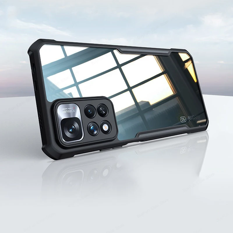 

Acrylic Case For Xiaomi For For Xiaomi Redmi Note 11S 5G Clear Shockproof TPU Cover For Redmi Note 11 Pro Plus 5G Phone Capa