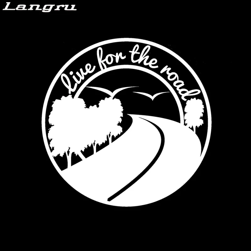 Langru Live For The Road путешествия Приключения ноутбук автомобиль винил наклейки на Jdm |