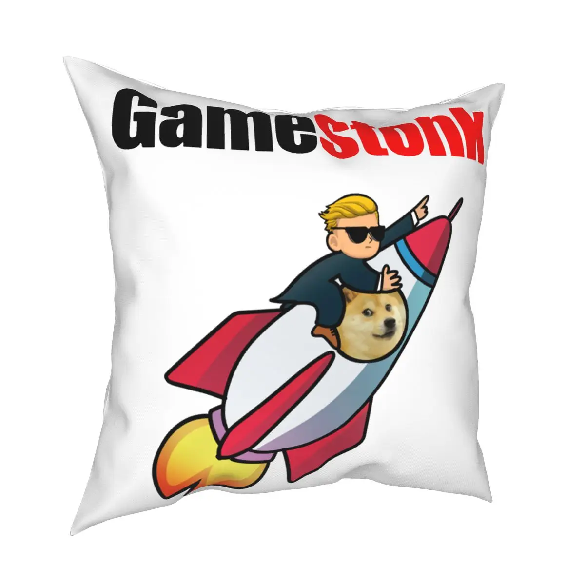 

Игра Stonk дожкойн To The Moon And Подушка Чехол декоративная подушка Gamestop Wallstreetbets малыш GME WSB по индивидуальному заказу Подушка Чехол