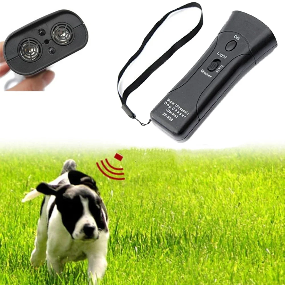 

LED Ultrasonic Dog Repeller Electronic Dog Trainer Infrared Ray Anti Bark Stop Bark Dog Training Device