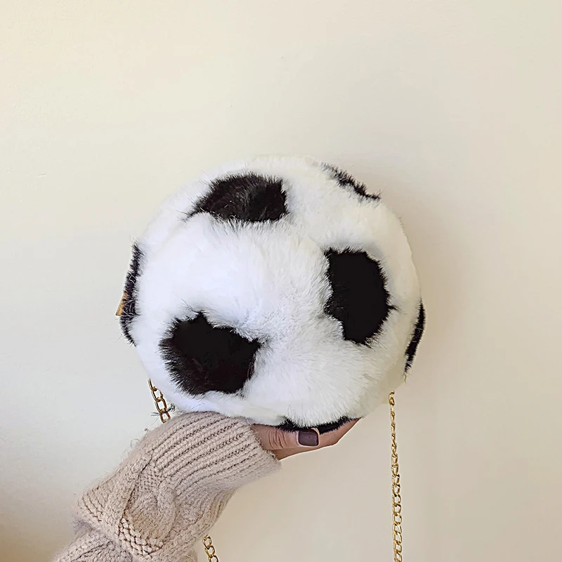 Женская сумка на плечо из искусственного меха женская мессенджер для футбола