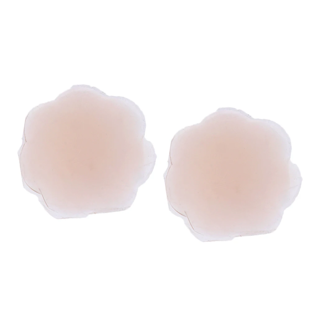 

3Pairs Silicone Nipple Covers Self Adhensive Nipple Pasties Invisible Breast Round Petal Heart