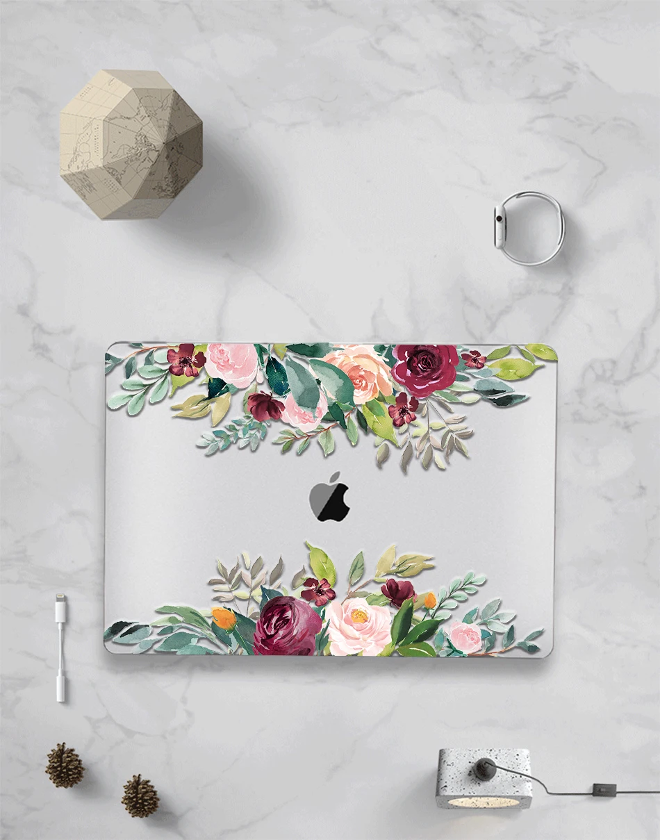 МТТ Акварель Цветы Crystal Case для Macbook Air 13 дюймов retina A1932 для apple macbook pro 13 15 Touch Bar A1989 A1990