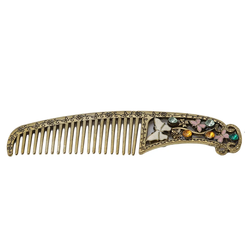 

1PC 2020 New Alloy Retro New Style Best Selling Hairbrush Ventilation Comb For The Salon Family Use Hairdressing Beauty Tools