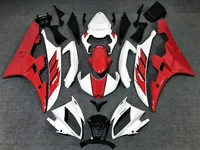 motorcycle fairings kit fit for yzf r6 2006 2007 bodywork set high quality abs injection new red white