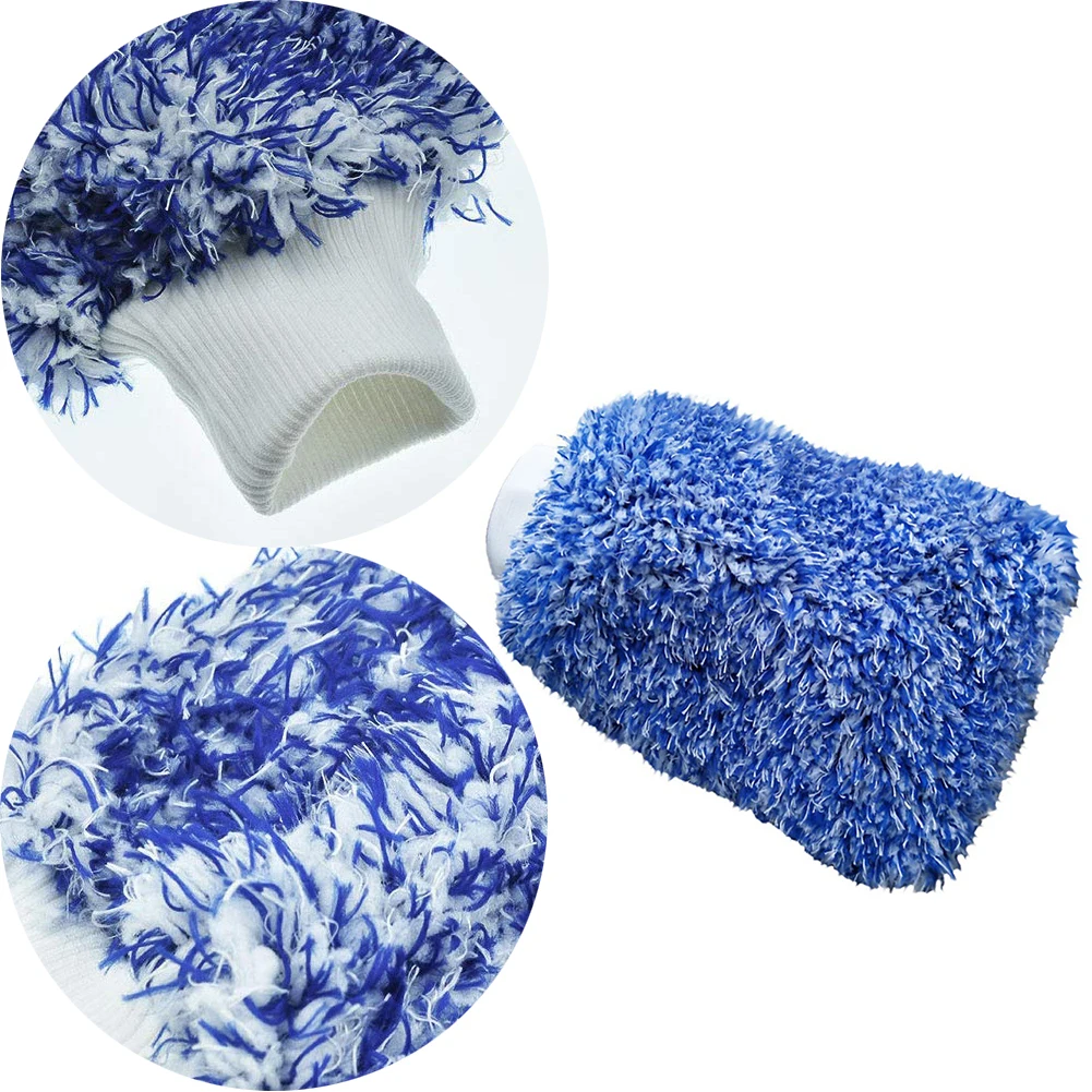 2 шт. перчатки из микрофибры для мытья автомобиля|Хозяйственные перчатки| |