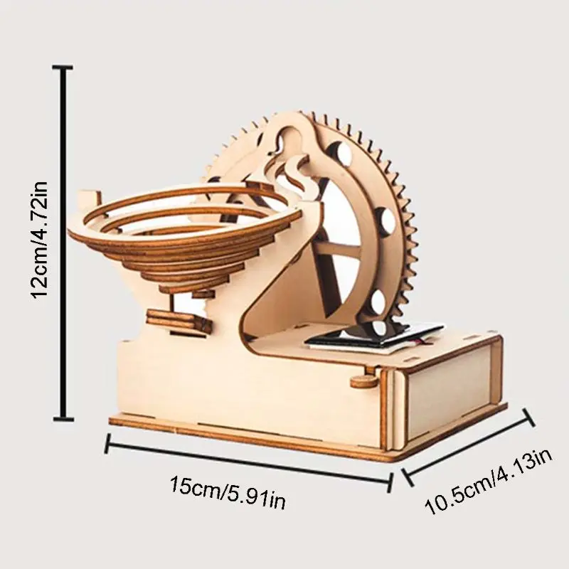

Wooden Solar Track Ball DIY 3D Wooden Race Run Maze Puzzle Track Coaster Model Building Kits Toys for Children