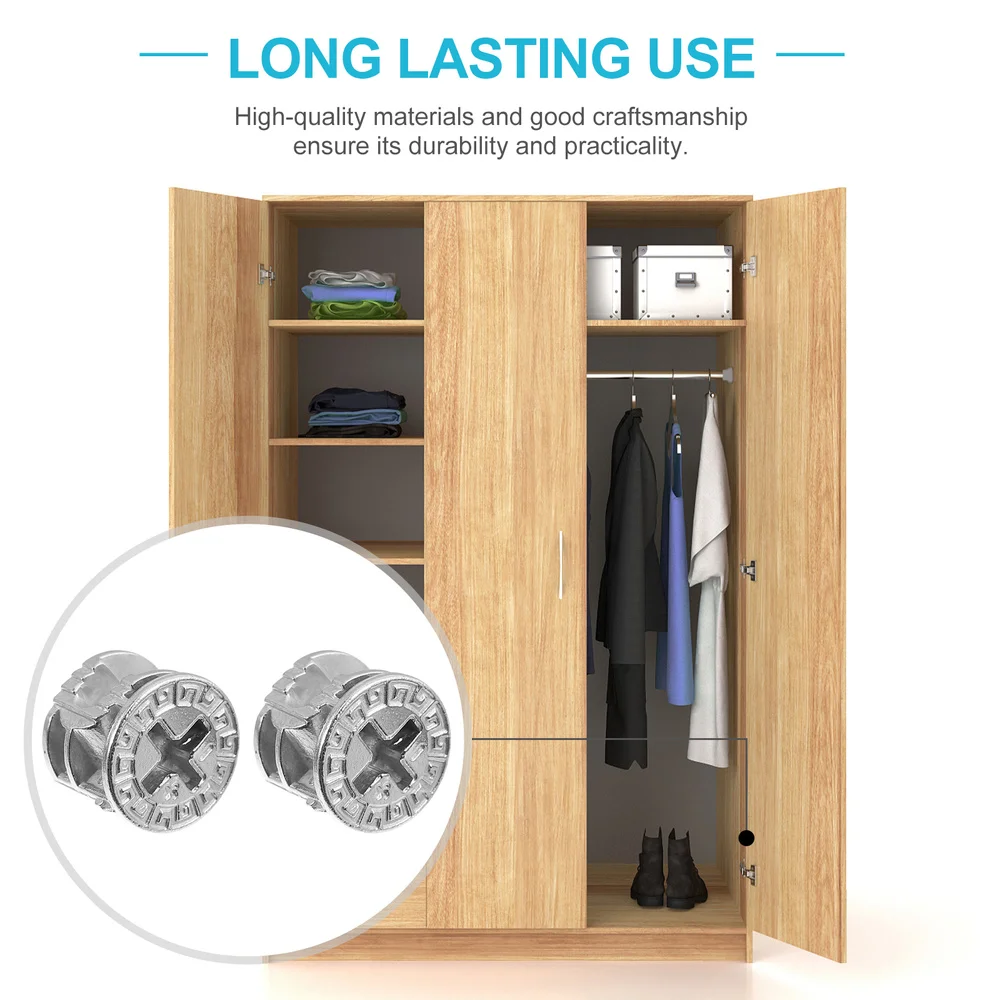 

20pcs Furniture Connecting Lock Nuts Furniture Connector Cam Lock Fittings