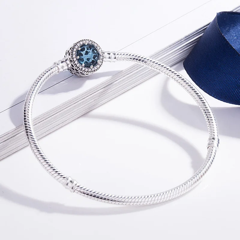 Трендовая застежка кошачий глаз серебряный браслет цепочка в виде змеи подходит