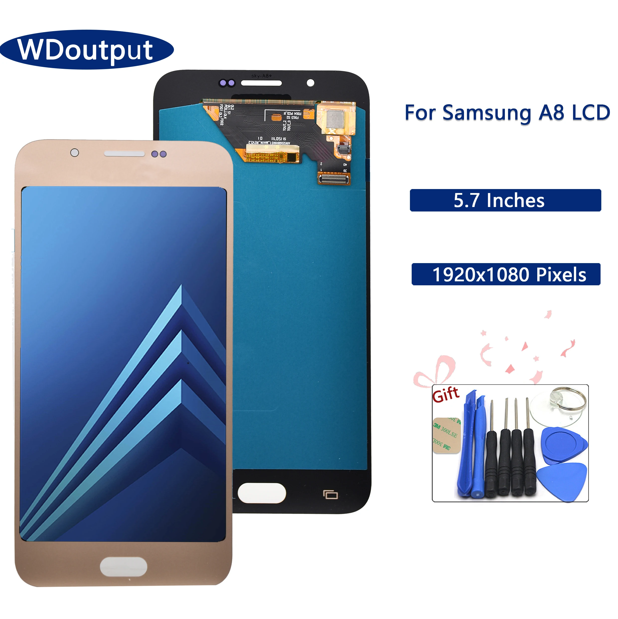 

Super AMOLED 5.7" For Samsung Galaxy A8 A800 A810 LCD Display Touch Screen Digitizer For SM-A8000 SM-A800F Replacement Parts