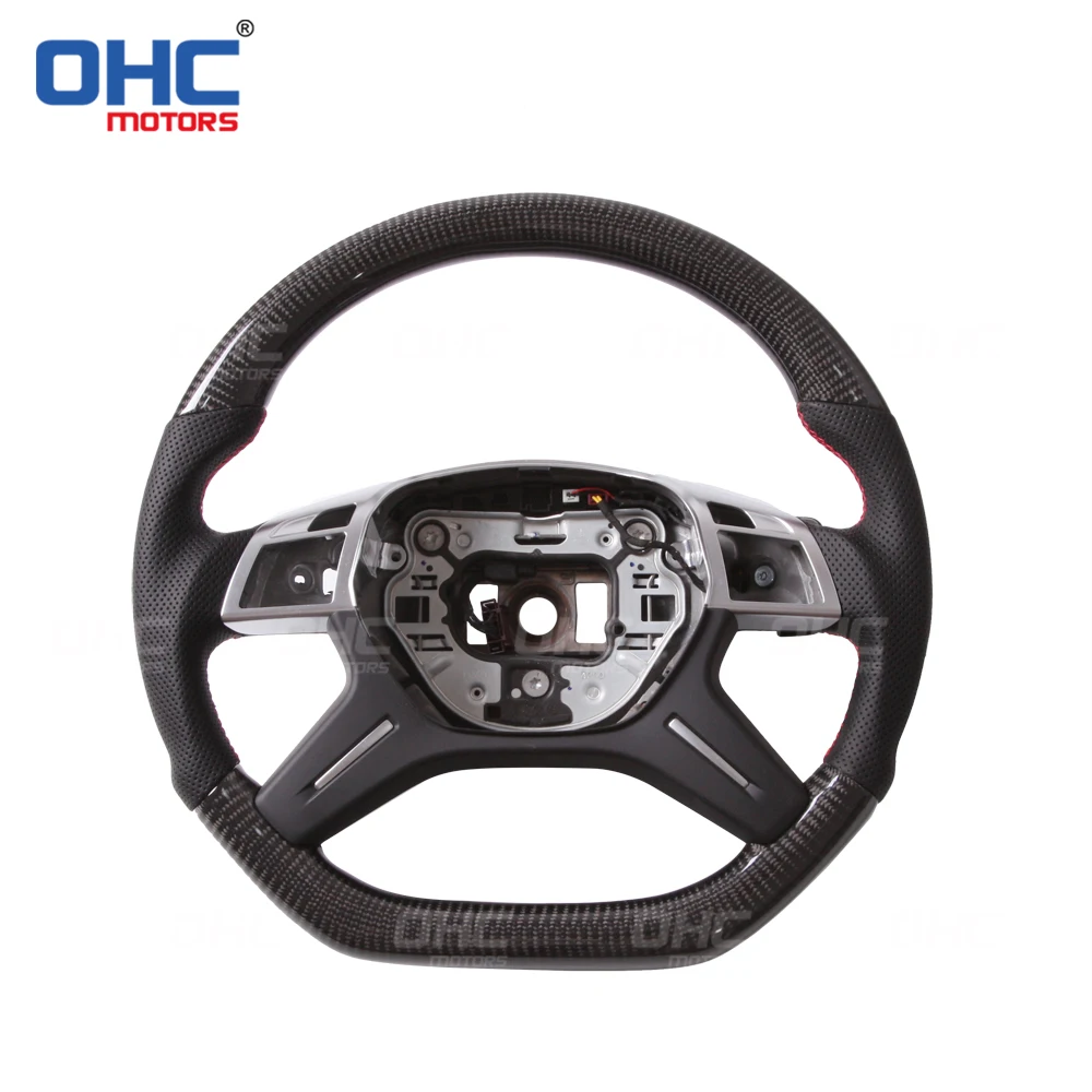 

100% Real Carbon Fiber Steering Wheel compatible for MB W204,S204 W212,V212,S212 W463 C E G class