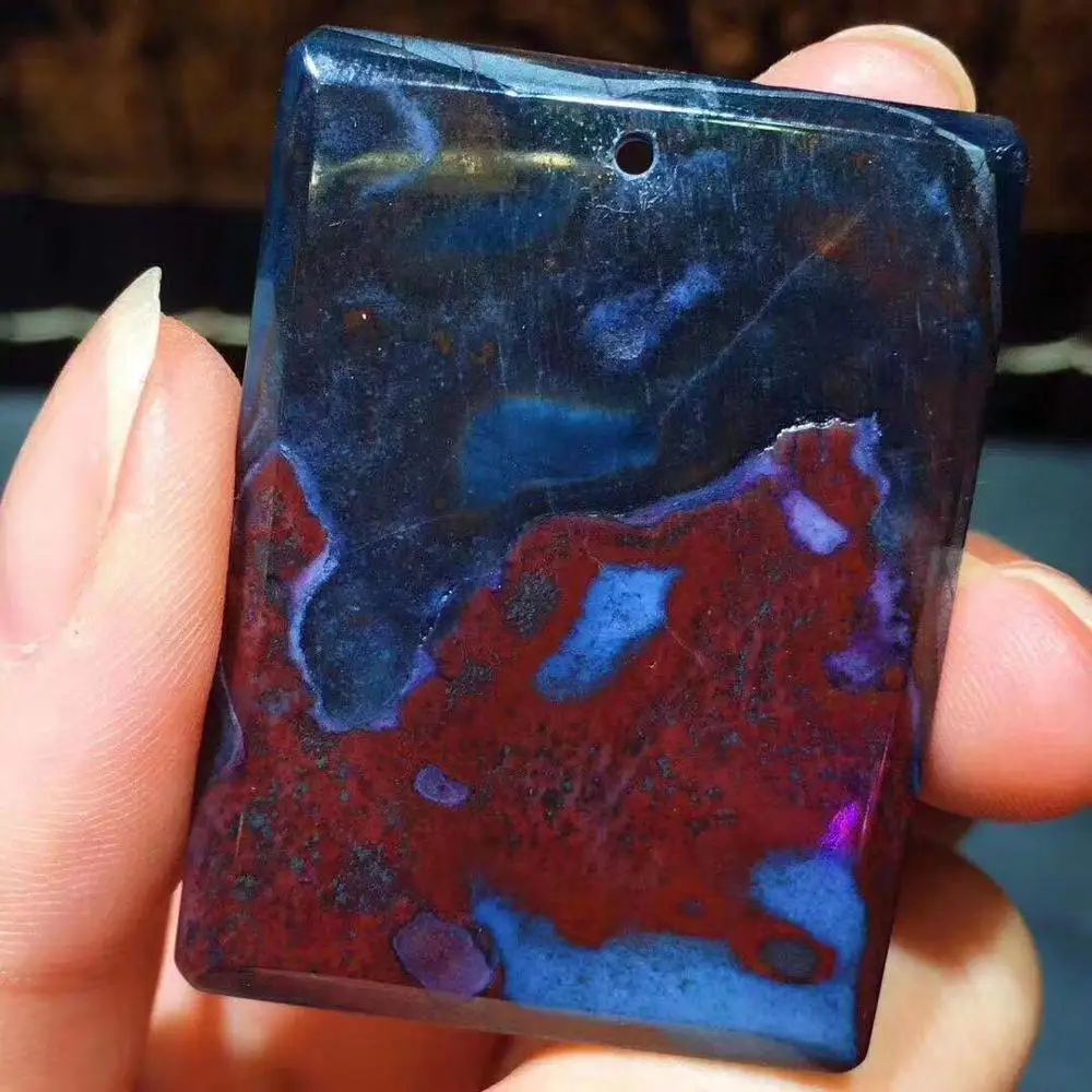 Натуральный Прямоугольный кулон Sugilite ювелирные изделия для женщин и мужчин