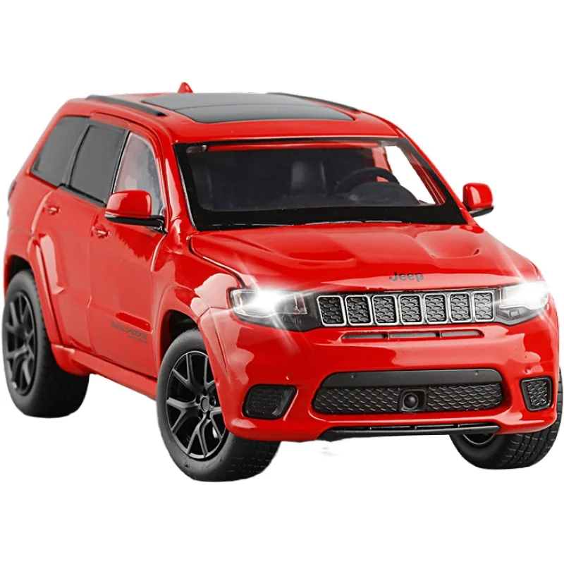 

2021 New 1: 32 Alloy Car JEEP-SRT Grand Cherokee Classic Car Steering Shock Absorber Sound And Light Toy Car Boy Gifts Car model