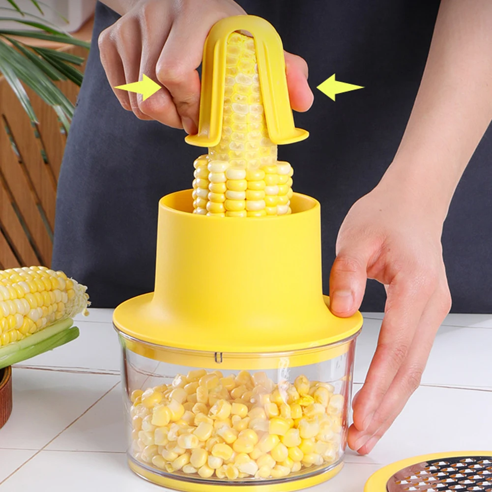 

Corn Thresher Stainless Steel Multifunctional Corn Peeler Stripping Tool Cob Remover Detachable Peeler Artifact Kitchen Gadgets