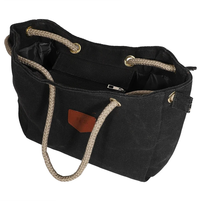 

Large Capacity Ladies Shoulder Bag Handbag Canvas Casual Trend Simple