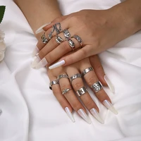 alt punk frog snake mushroom womens ring vintage midi knuckle rings on phalanx gothic chain cool rings jewelry 2021