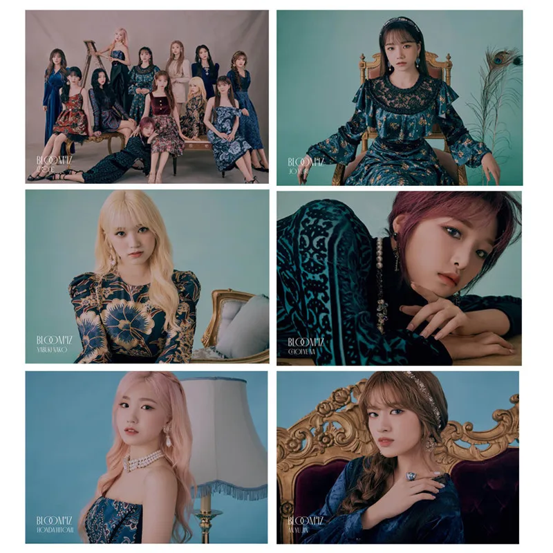 

17 Pieces/ Set Kpop Izone New Album BLOOM IZ Momo Sana Mina Peripherals Fashion Crystal Sticky Photocards Clear Album Concert