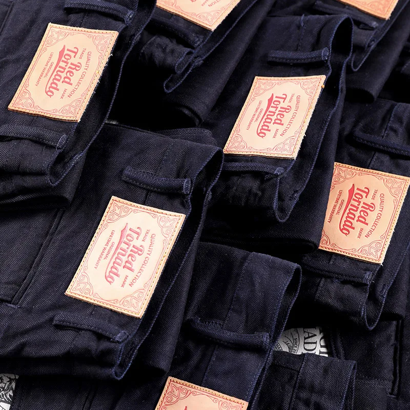 RGT-0006 Vintage 14oz Indigo Selvage Stylish Trousers Mens Casual Chino Raw Denim Jean Pants