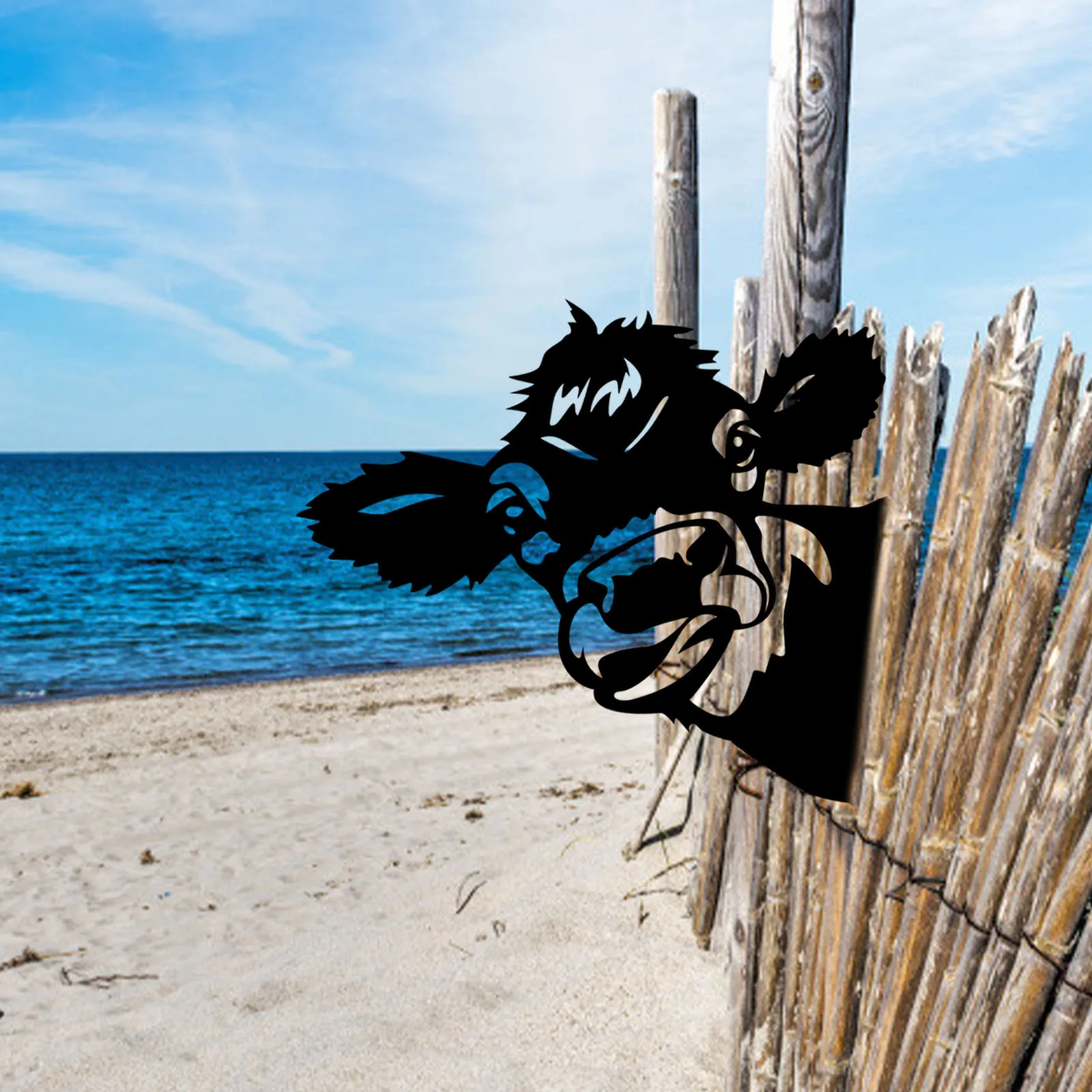 Металлические уличные украшения для сада из коровы художественная ферма двор