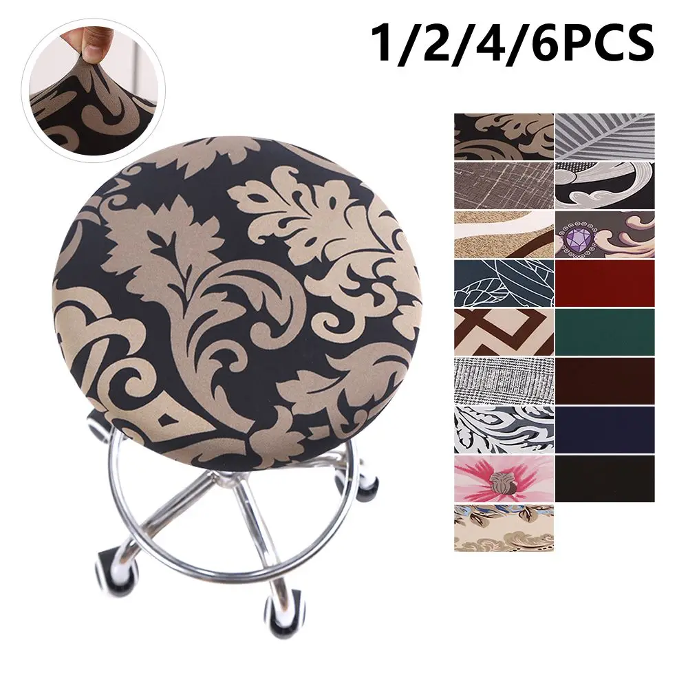 2019 круглый чехол для стула эластичный сиденья домашний кресла Круглый Барный